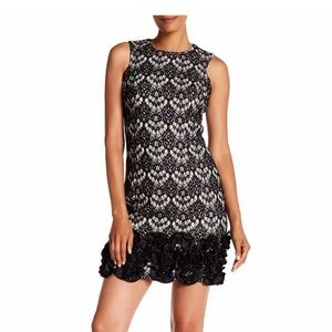 DONNA RICCO NEW YORK Black/Nude dress